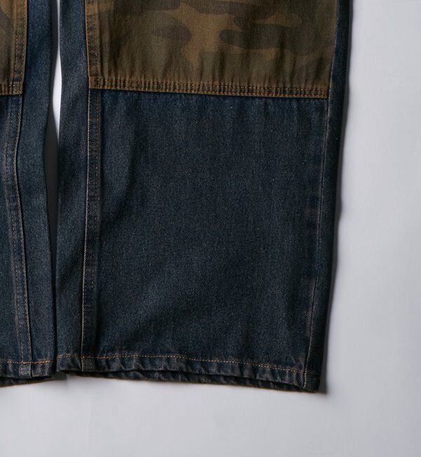  「KOOKY'Nダブルニー切り替えデニム」|デニム|