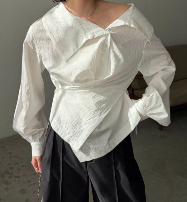  「【2WAY】カシュクールシャツ」|シャツ・ブラウス|