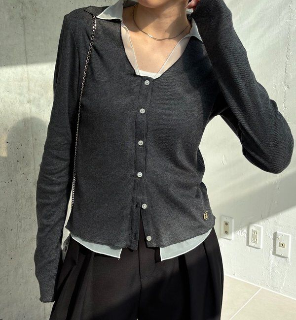  「【サスティナブル】〈C.L〉シアーレイヤードリブロンT」|Tシャツ・カットソー|