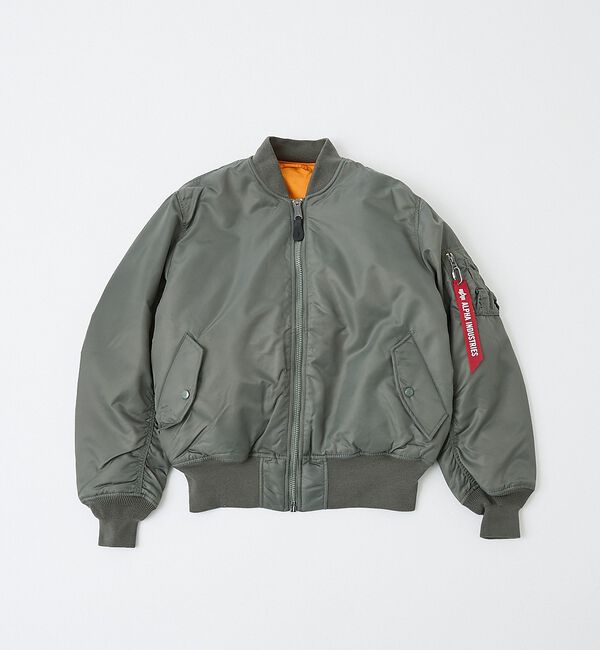 ABAHOUSE「【Alpha Industries（アルファ インダストリーズ）】MA-1 FL」|ブルゾン・スタジャン|グレー系その他1