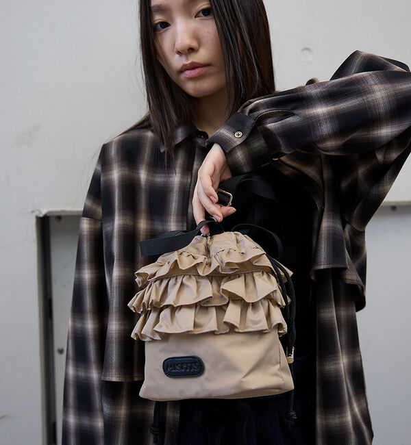 NOMINE「【MISFITS】2WAYフリル 巾着 トートバッグ」|トートバッグ|