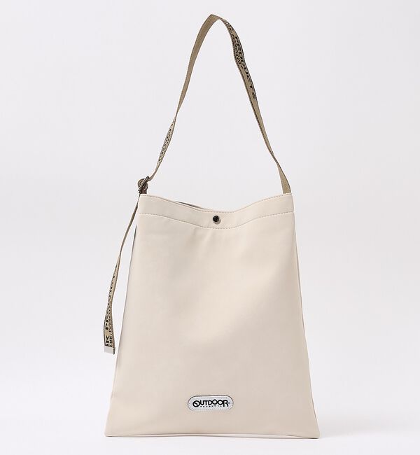 NOMINE「【OUTDOOR PRODUCTS】Jacquard Tape Tote ロゴテ」|トートバッグ|アイボリー