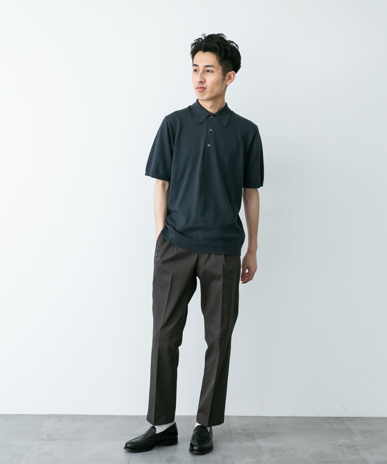 URBAN RESEARCH DOORS「LIFE STYLE TAILOR　ストレッチコットンパンツ」|スラックス|
