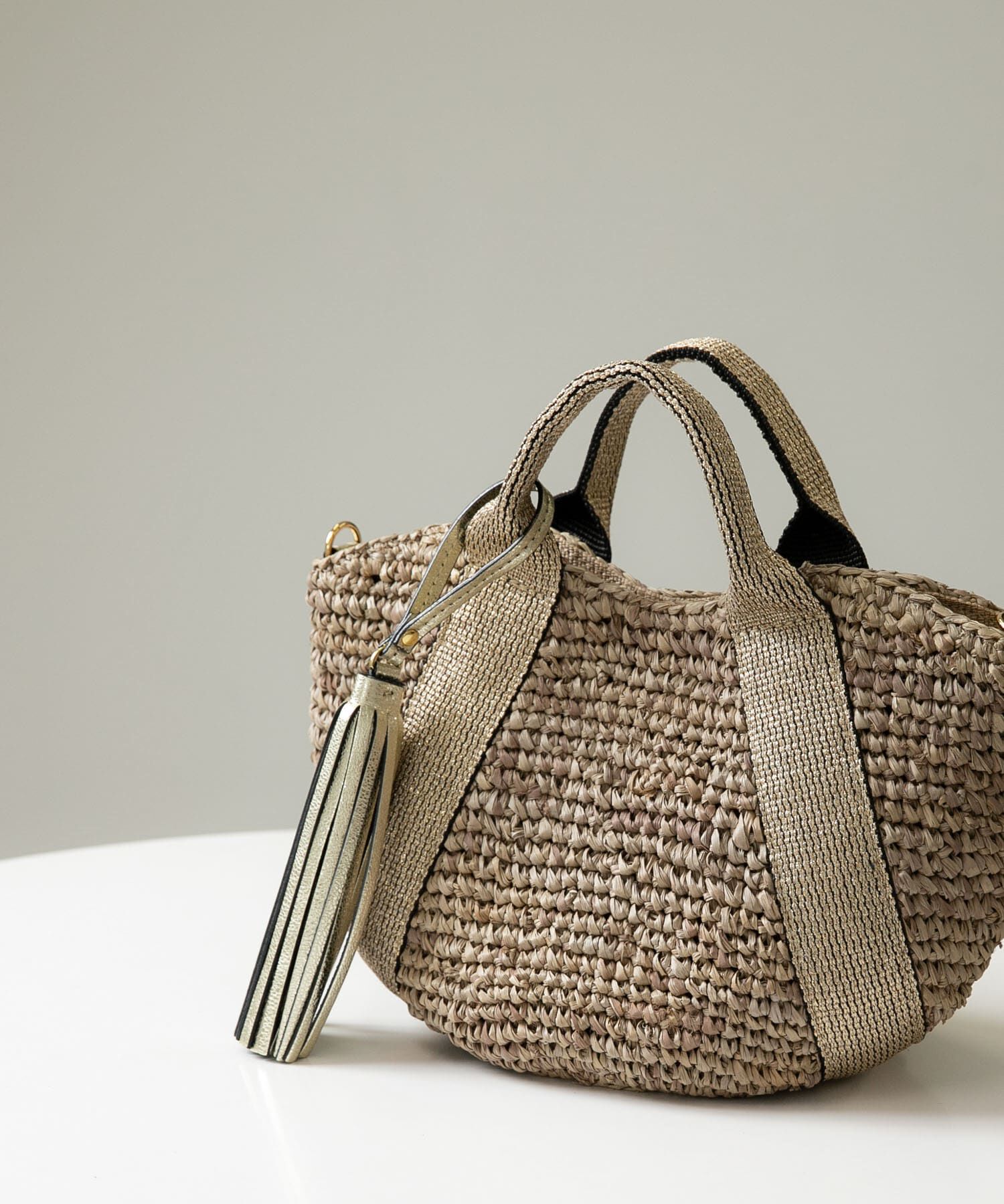 Sonny Label 「VIOLAd&rsquo;ORO　SANDRO V-8247」|かごバッグ|ゴールド系その他