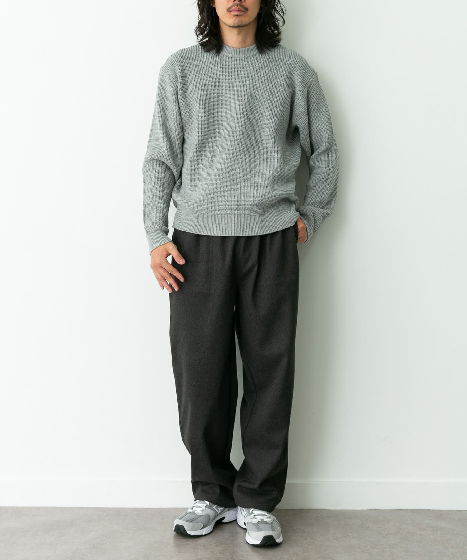 Sonny Label 「ウォッシャブルワッフルニットプルオーバー」|ニット・セーター|