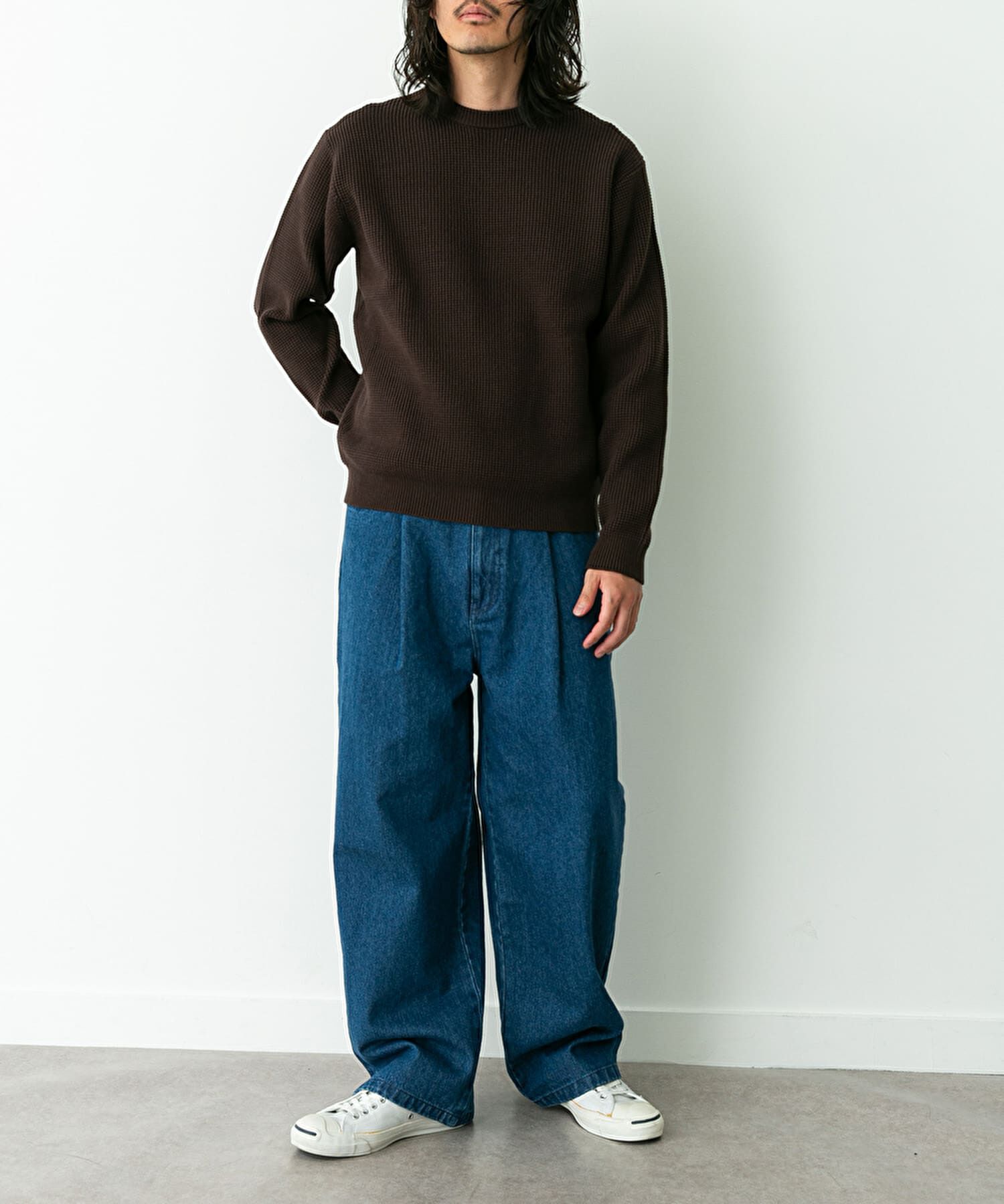 Sonny Label 「ウォッシャブルワッフルニットプルオーバー」|ニット・セーター|