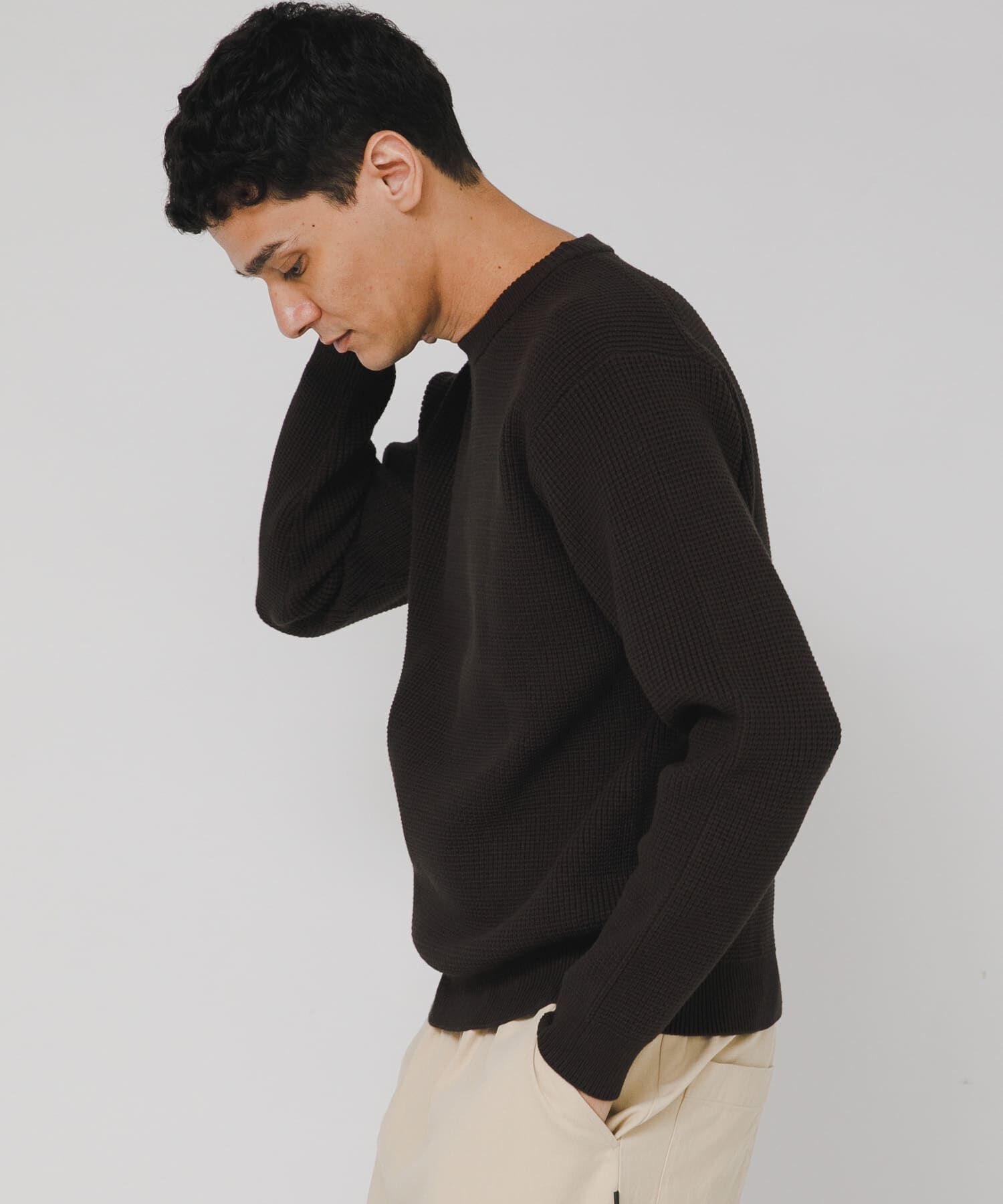 Sonny Label 「ウォッシャブルワッフルニットプルオーバー」|ニット・セーター|