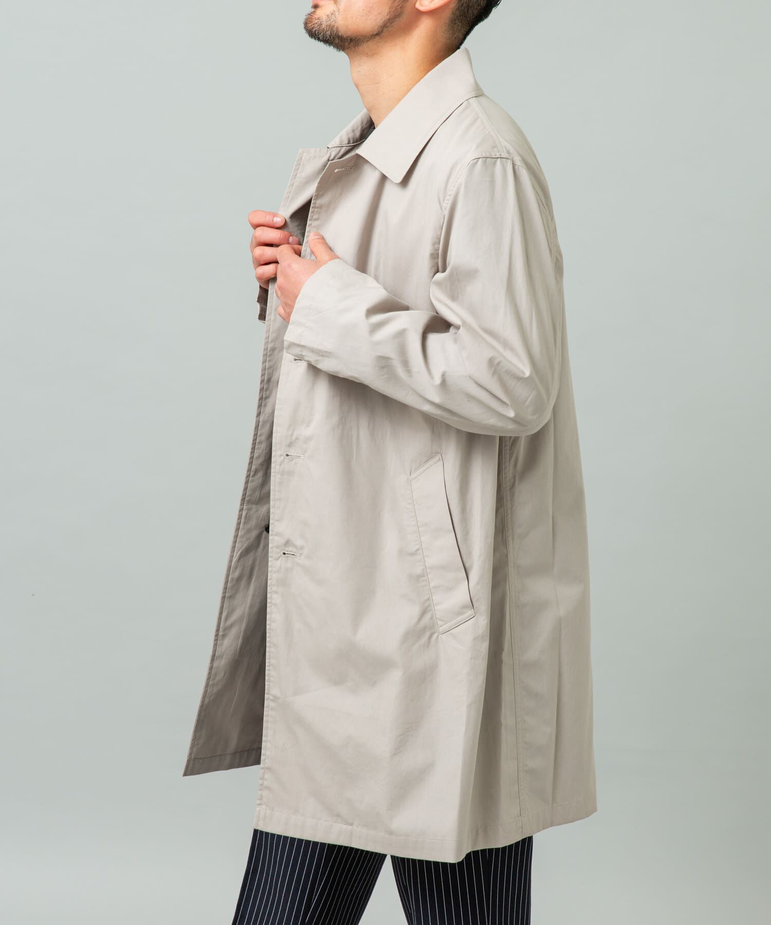 URBAN RESEARCH ROSSO「『撥水』タイプライタースプリングコート」|ステンカラーコート|