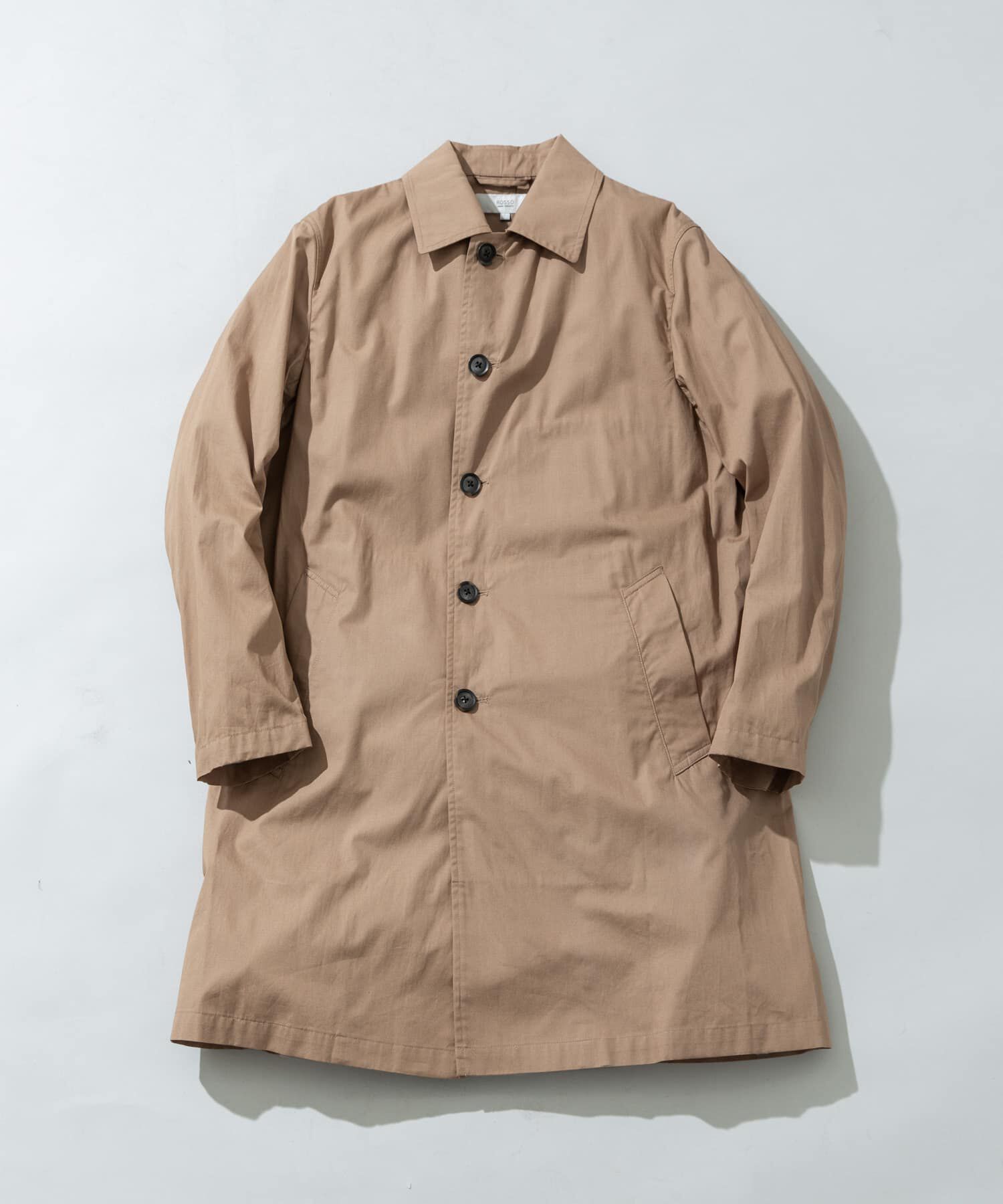 URBAN RESEARCH ROSSO「『撥水』タイプライタースプリングコート」|ステンカラーコート|ベージュ