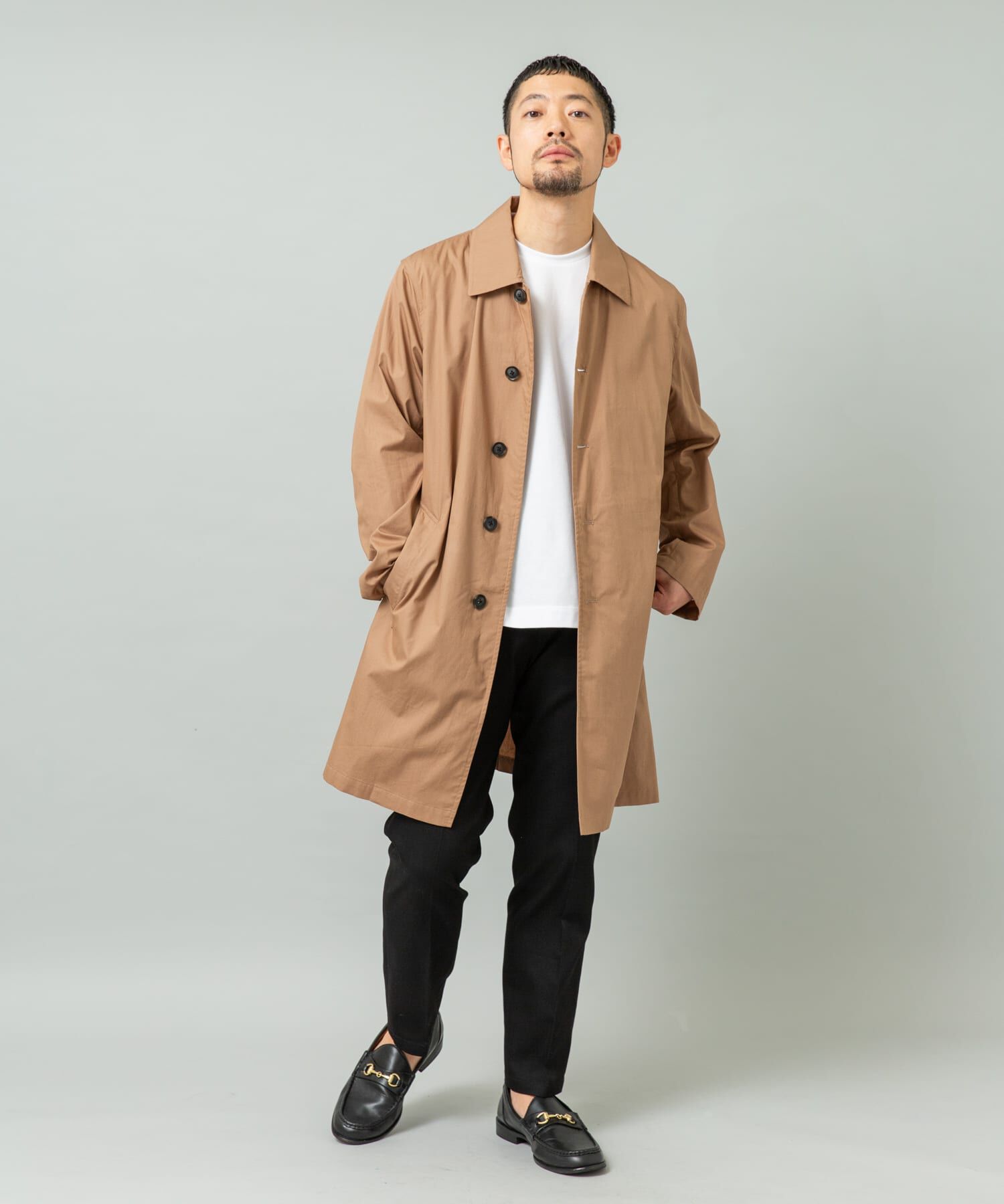 URBAN RESEARCH ROSSO「『撥水』タイプライタースプリングコート」|ステンカラーコート|