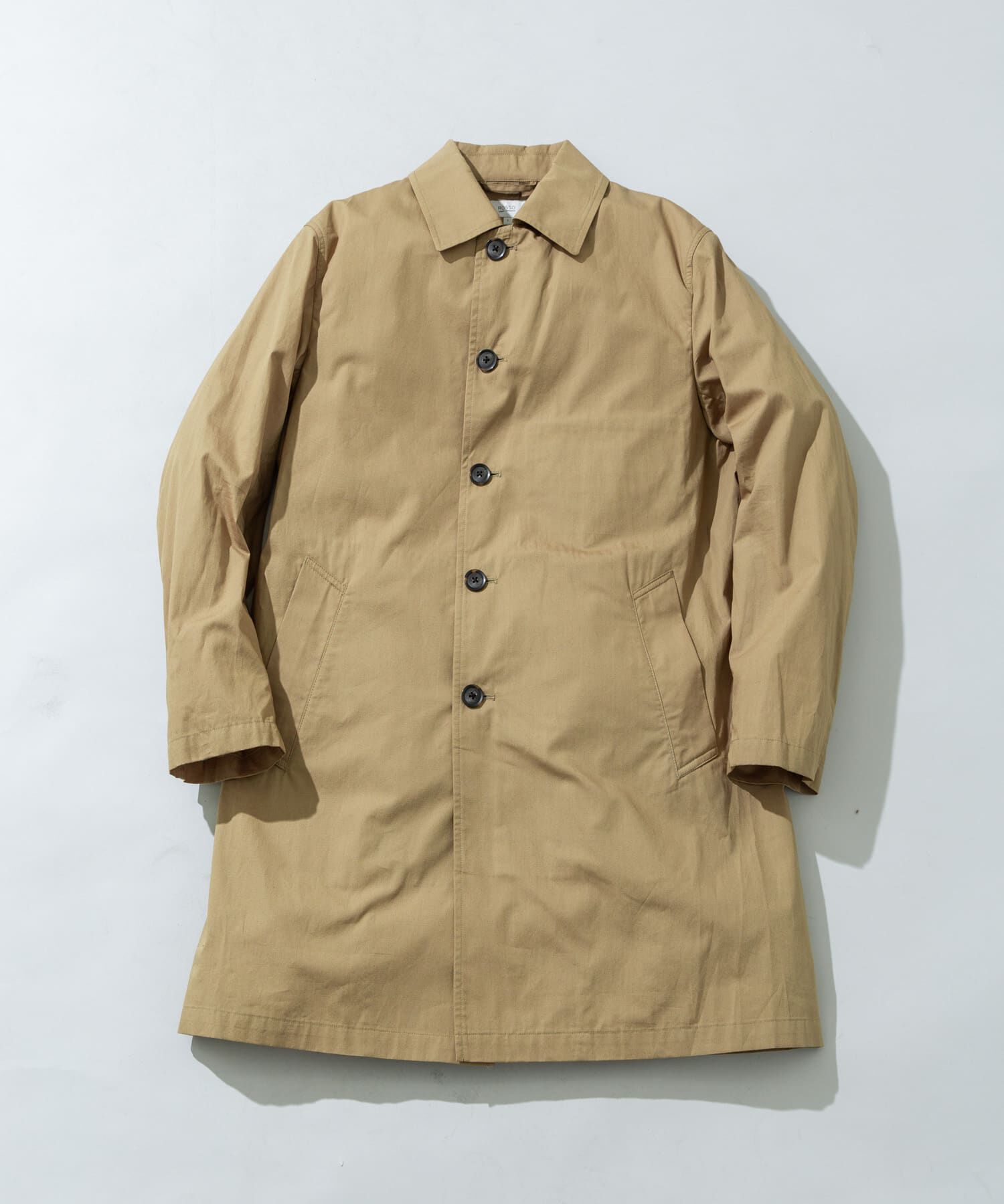 URBAN RESEARCH ROSSO「『撥水』タイプライタースプリングコート」|ステンカラーコート|カーキ