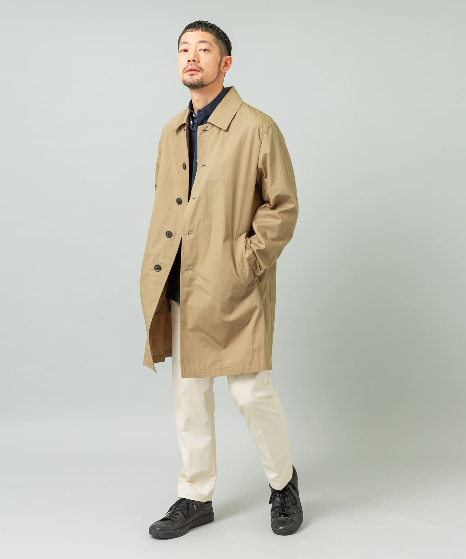 URBAN RESEARCH ROSSO「『撥水』タイプライタースプリングコート」|ステンカラーコート|