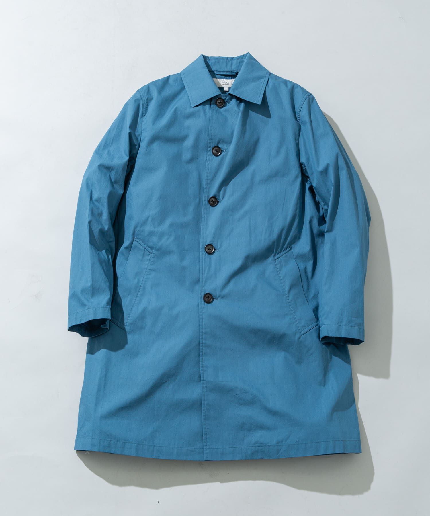 URBAN RESEARCH ROSSO「『撥水』タイプライタースプリングコート」|ステンカラーコート|ブルー
