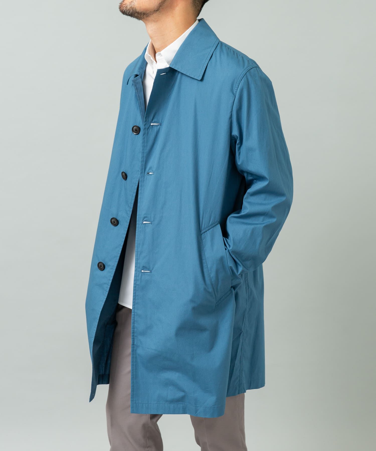 URBAN RESEARCH ROSSO「『撥水』タイプライタースプリングコート」|ステンカラーコート|