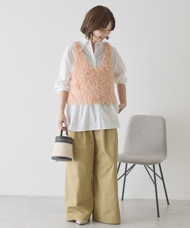AMERICAN HOLIC「【選べる丈】フェザーVネックベスト」|ベスト・ジレ|
