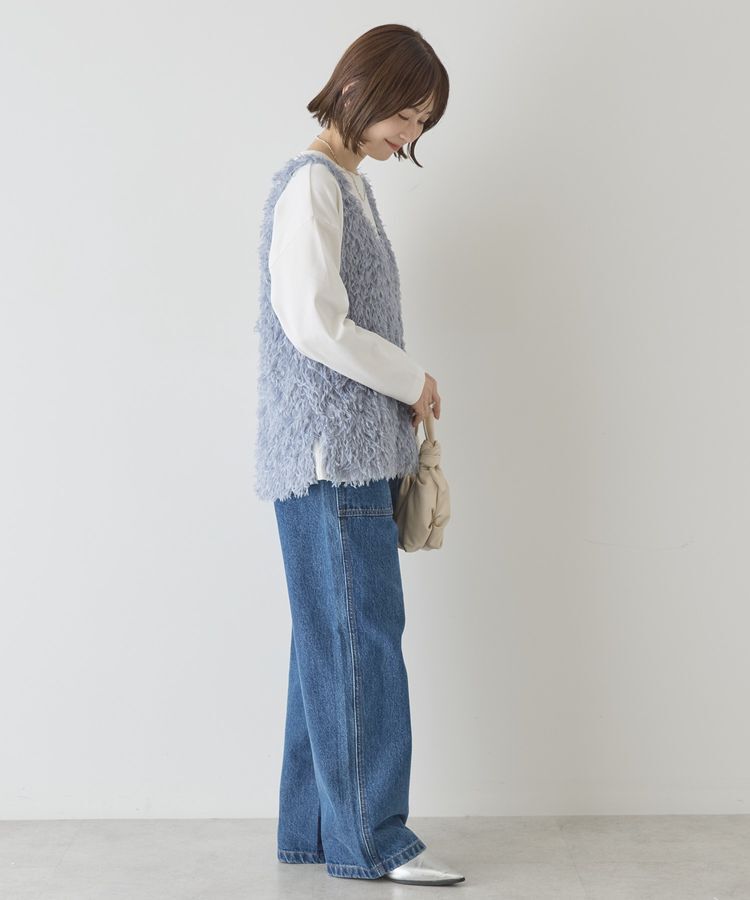 AMERICAN HOLIC「【選べる丈】フェザーVネックベスト」|ベスト・ジレ|