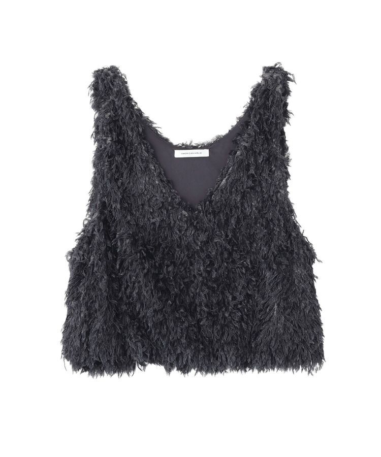 AMERICAN HOLIC「【選べる丈】フェザーVネックベスト」|ベスト・ジレ|