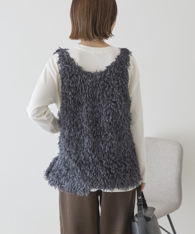 AMERICAN HOLIC「【選べる丈】フェザーVネックベスト」|ベスト・ジレ|