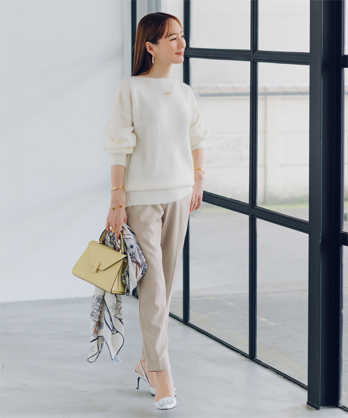 ur's「【星玲奈さんコラボアイテム】カラースティックパンツ」|スラックス|