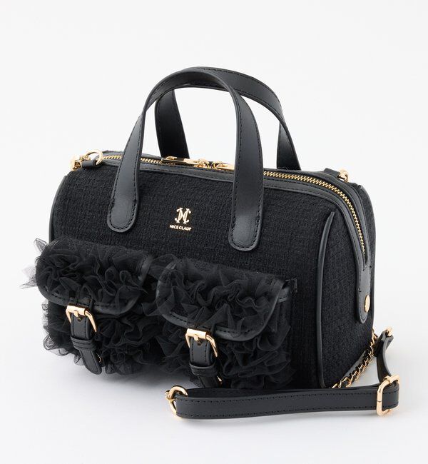  「チュールポケットミニボストンバッグ」|ショルダー・メッセンジャー|