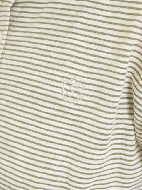 Samansa Mos2「ワンポイント刺繍シアーボーダーカーディガン」|カーディガン|