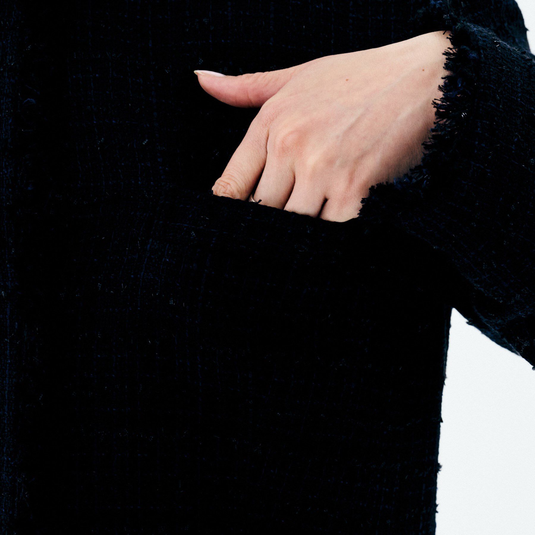 UNTITLED「【セレモニー/華やか】ファンシーツイード ジャケット」|ノーカラージャケット|