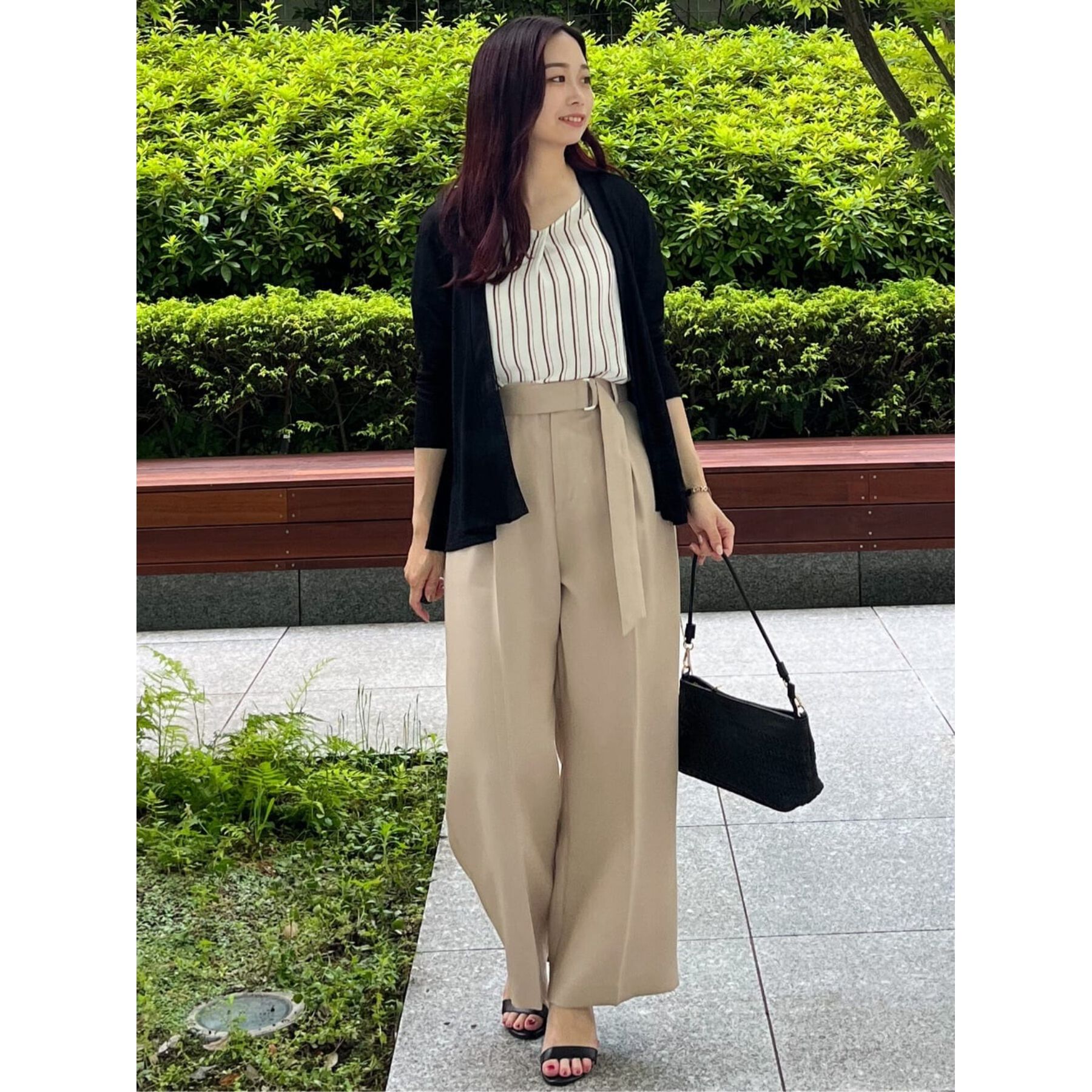 COUP DE CHANCE「【日本製/洗える】着流しジャージカーディガン」|カーディガン|