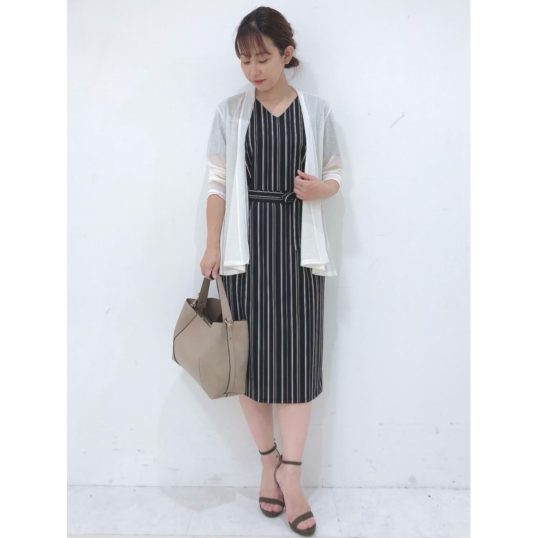 COUP DE CHANCE「【日本製/洗える】着流しジャージカーディガン」|カーディガン|