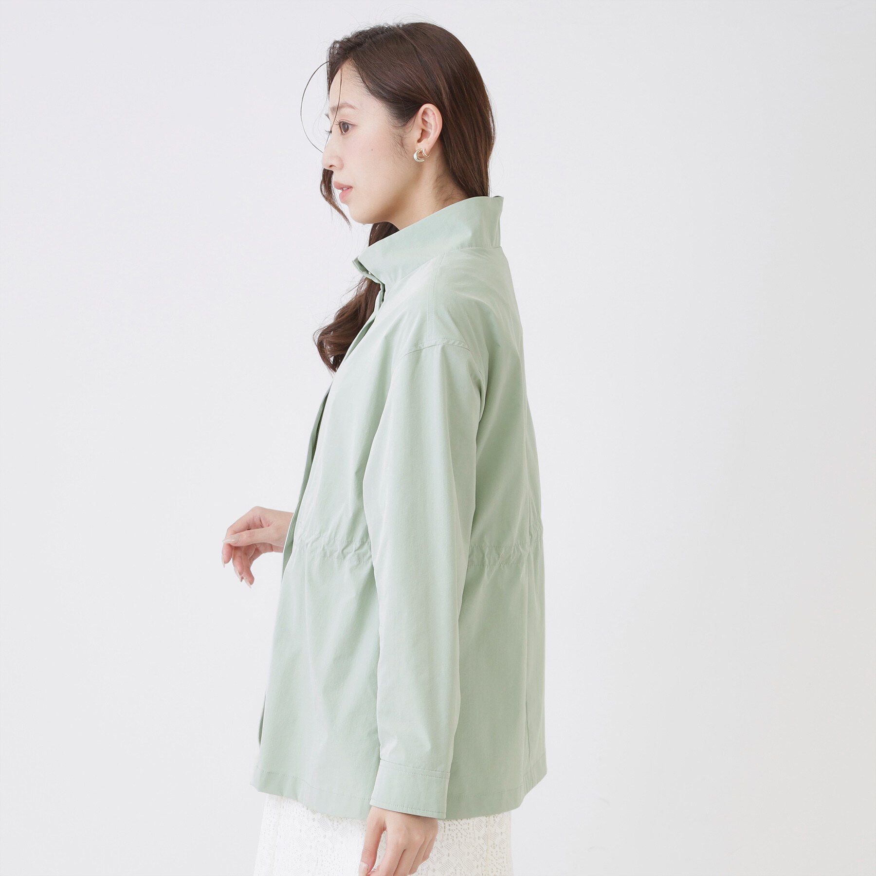 COUP DE CHANCE「【手洗い可／裏無し／ウエスト調整可】スタンド衿ブルゾン」|ブルゾン・スタジャン|