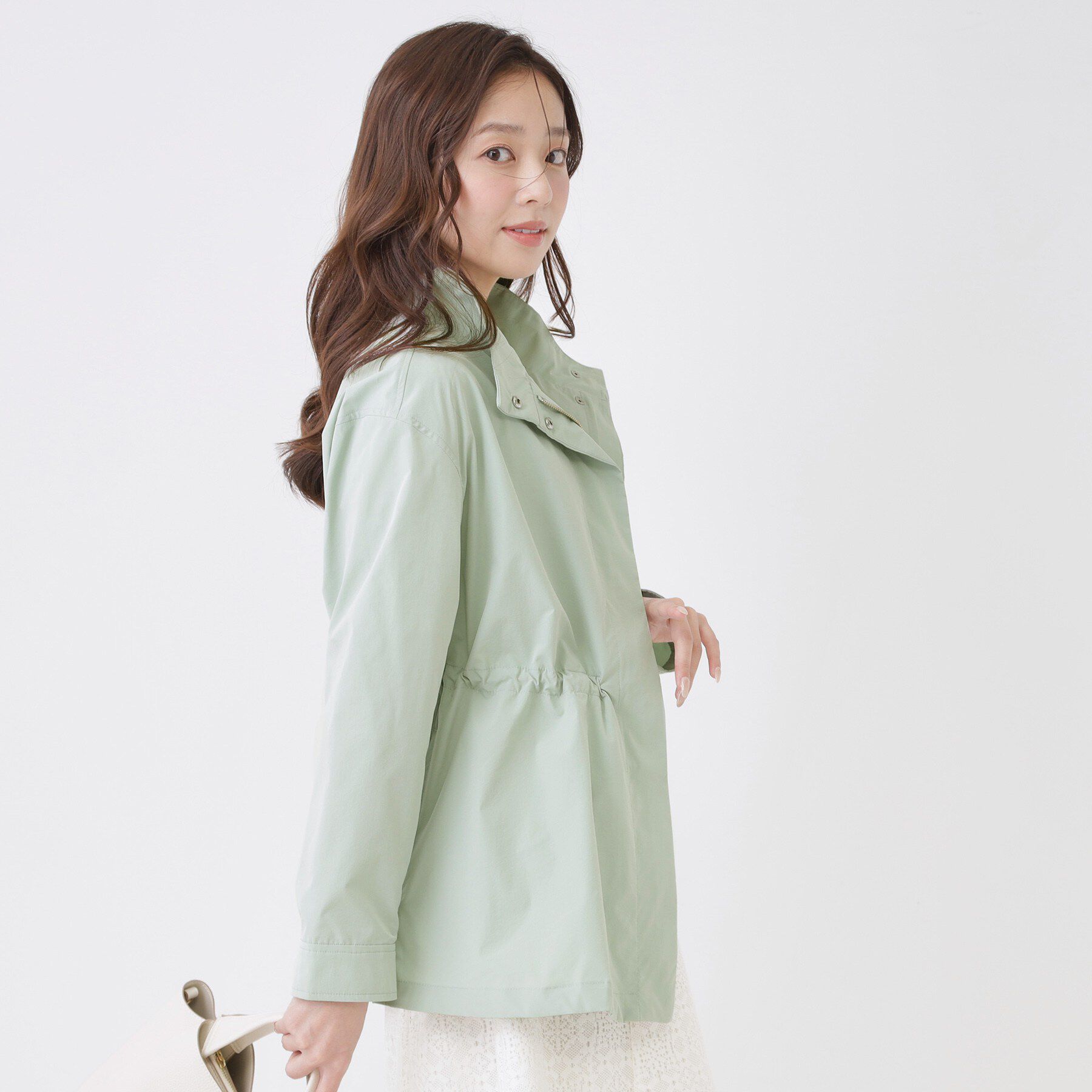 COUP DE CHANCE「【手洗い可／裏無し／ウエスト調整可】スタンド衿ブルゾン」|ブルゾン・スタジャン|