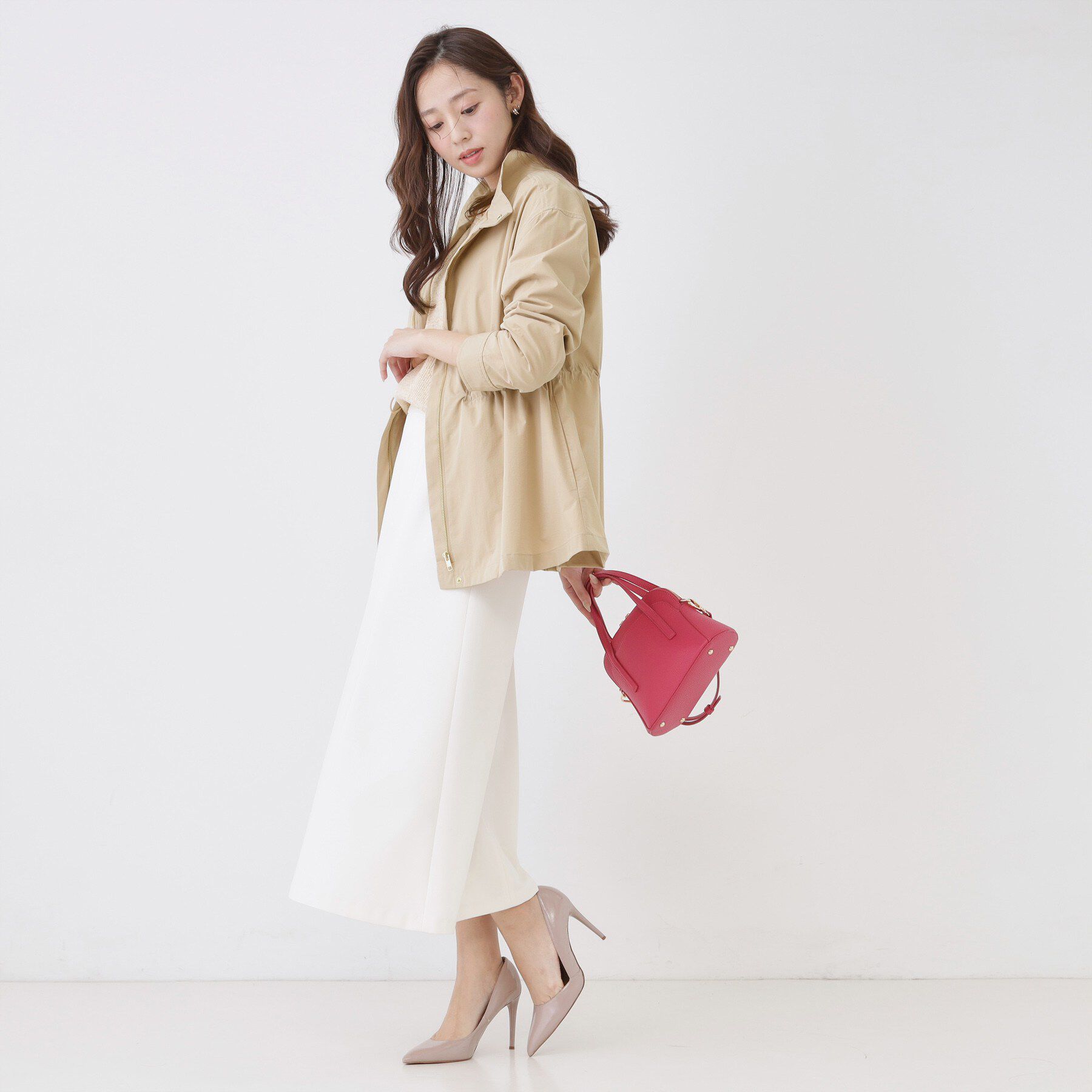 COUP DE CHANCE「【手洗い可／裏無し／ウエスト調整可】スタンド衿ブルゾン」|ブルゾン・スタジャン|