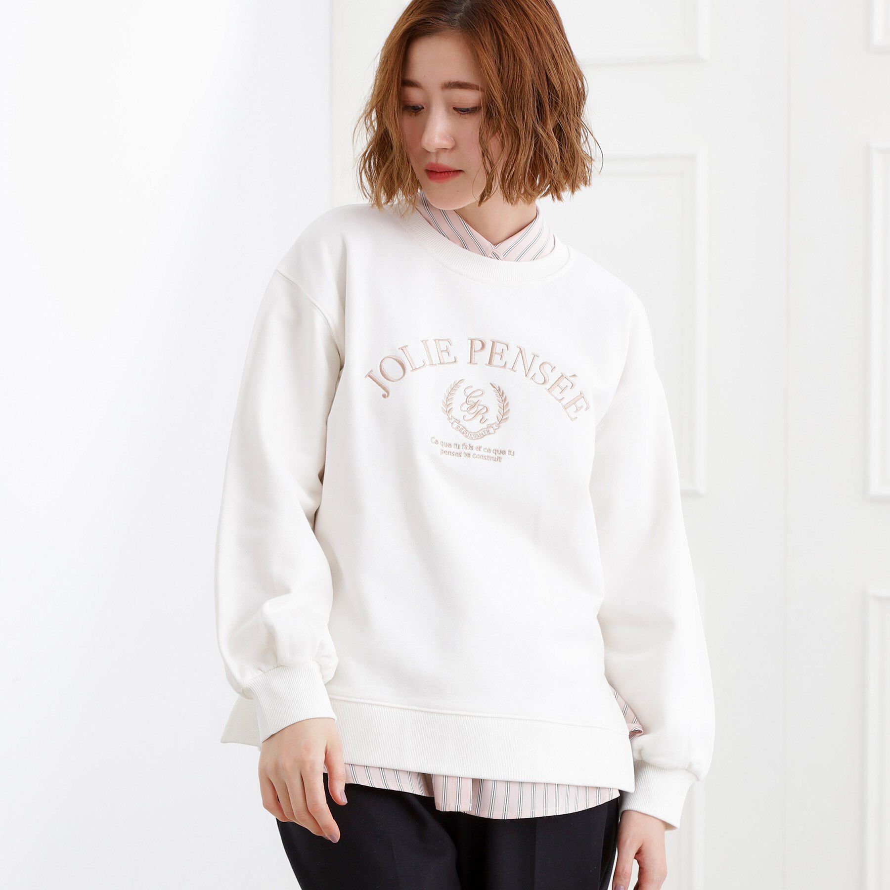 grove「刺繍ロゴ裏毛スウェットプルオーバー」|パーカー|