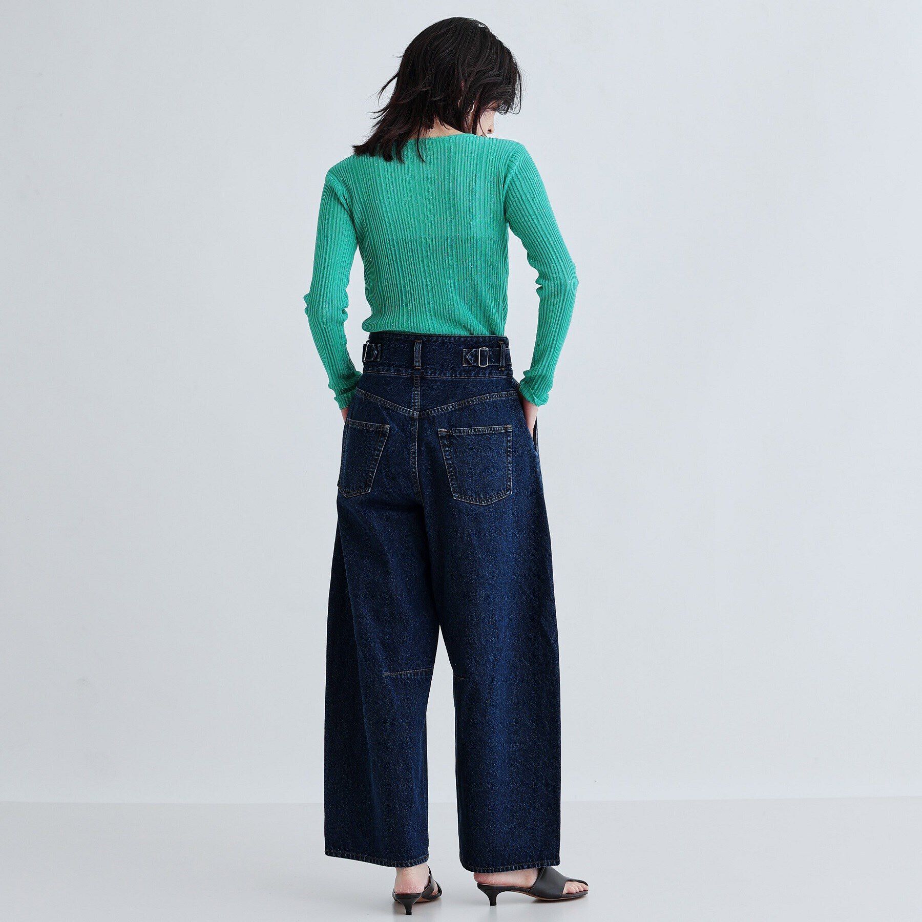 GALLEST「ハイウエストカーブデニム」|デニム|