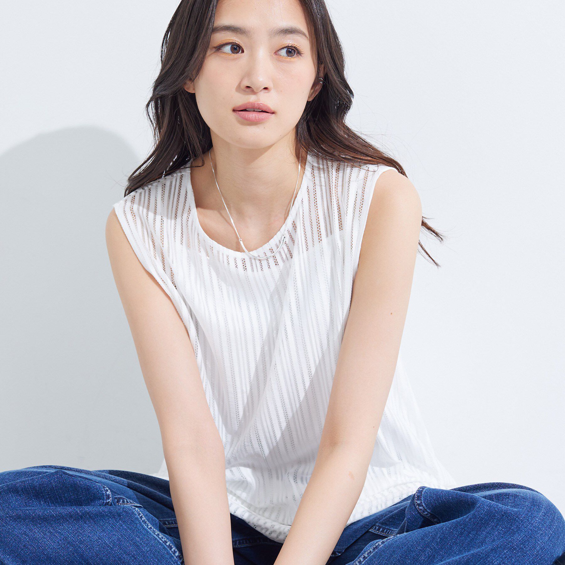 INDIVI「【洗える／セットアップ可能】ラッセルチュニック」|チュニック|