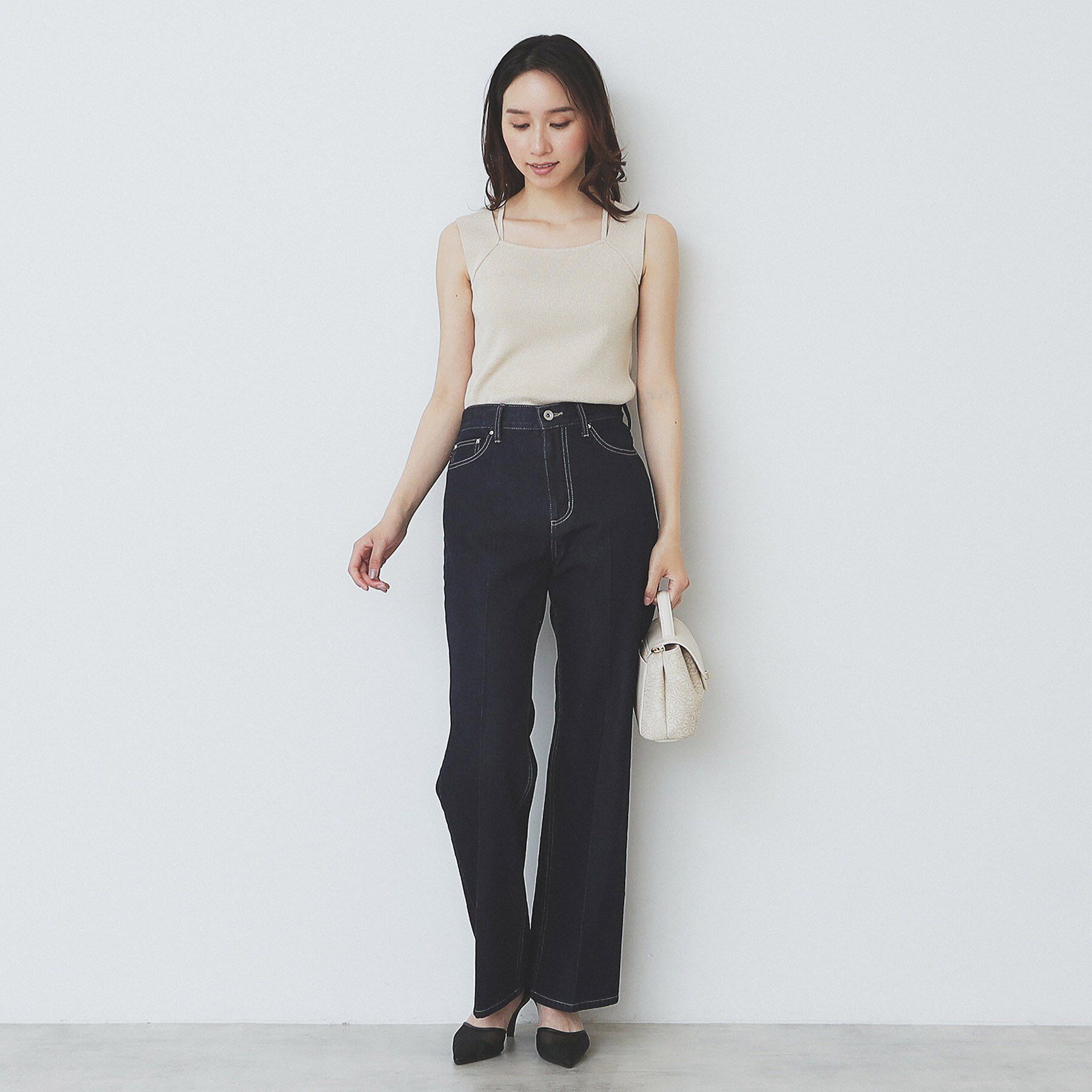 index「スクエアネックニットタンク【洗濯機洗い可】」|キャミソール|