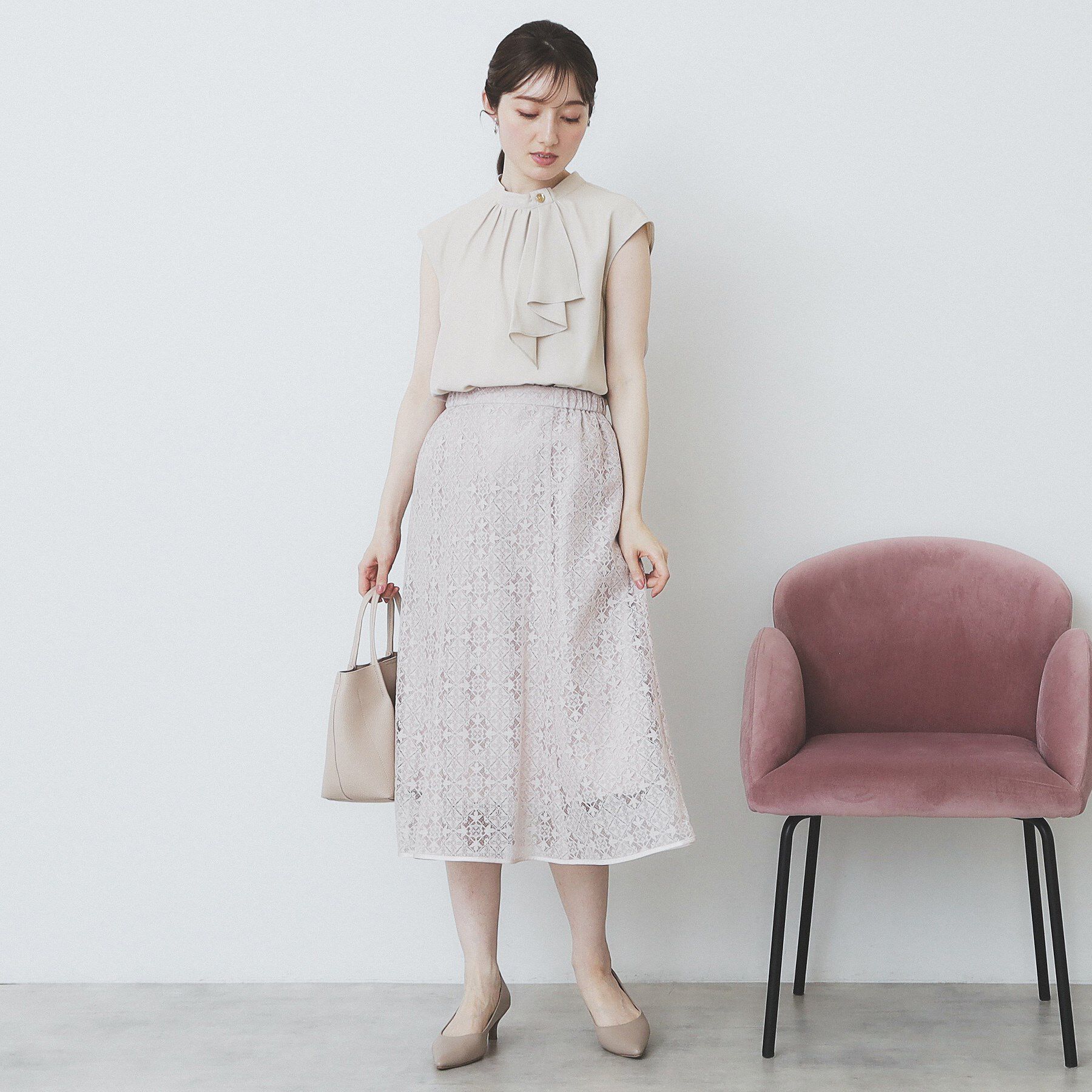 index「アシンメトリーボウタイブラウス【洗濯機洗い可】」|シャツ・ブラウス|