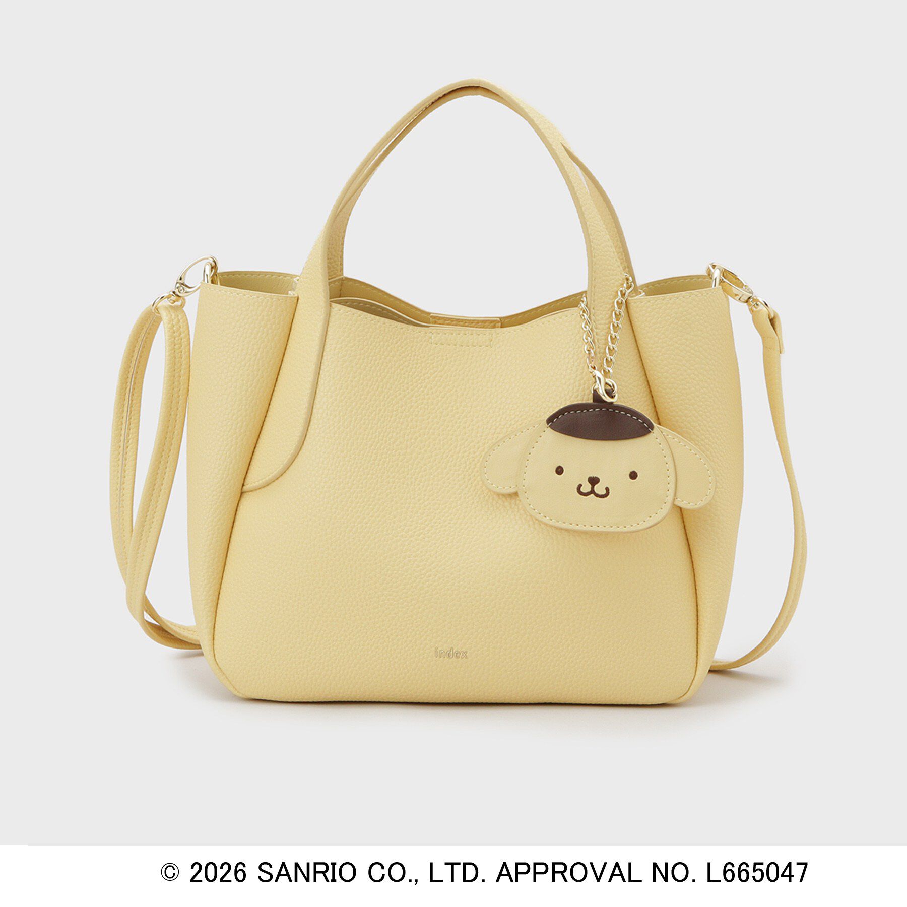 index「◆【ポムポムプリン】2WAY軽量合皮ミドルバッグ」|トートバッグ|イエロー(032)