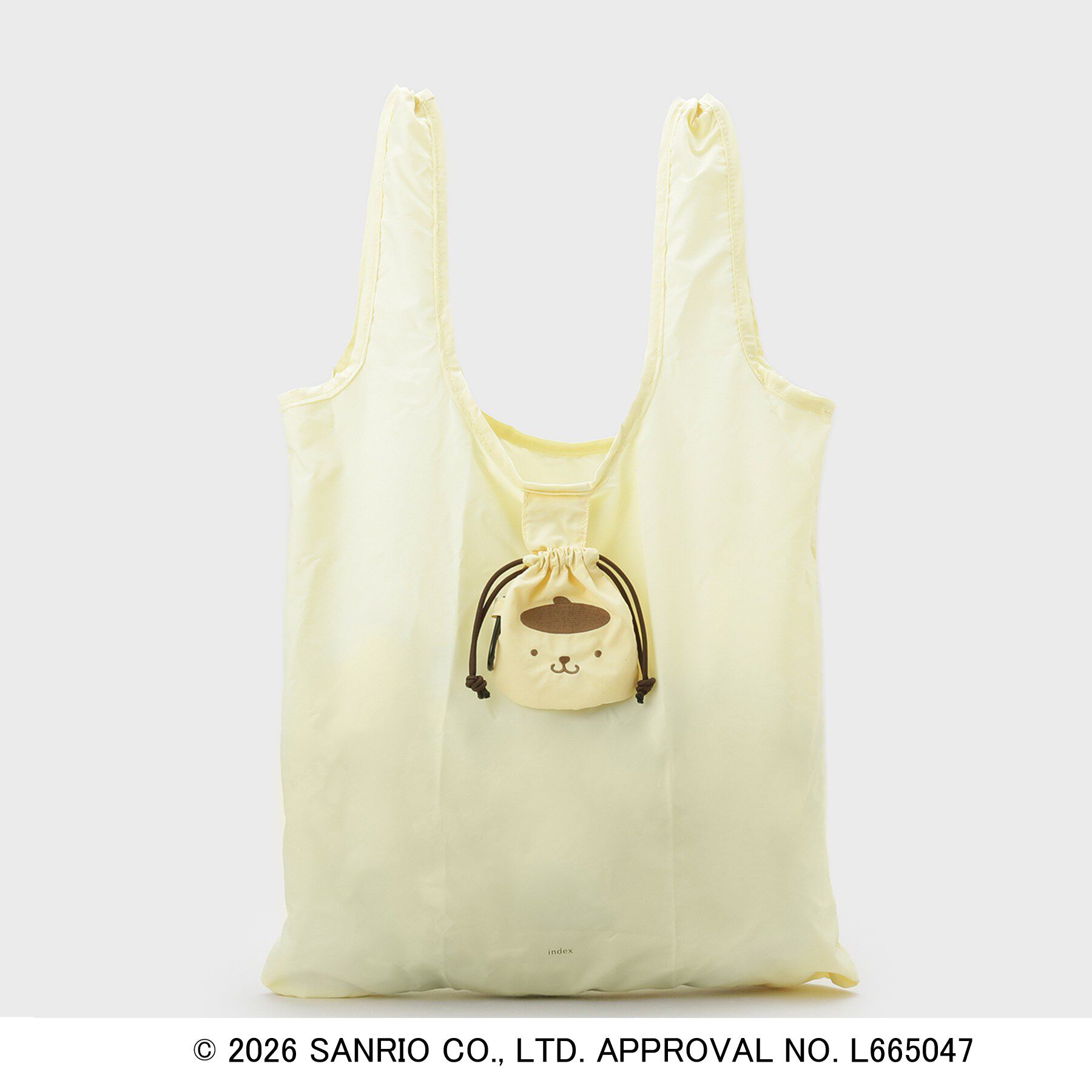 index「◆【ポムポムプリン】ポケッタブルエコバッグ」|エコバッグ|イエロー(032)