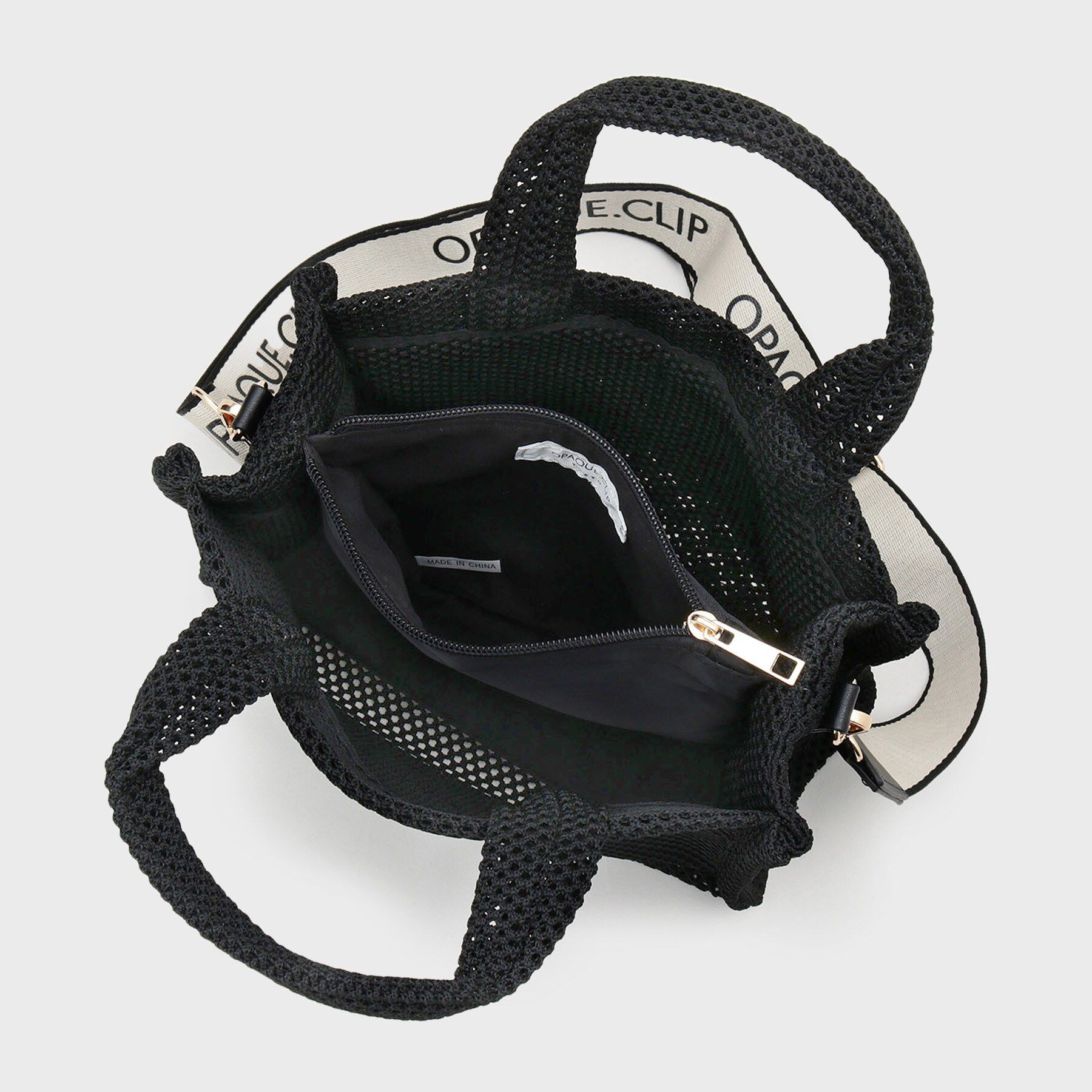 OPAQUE.CLIP「メッシュスクエアミドルトートバッグ【2WAY】」|トートバッグ|