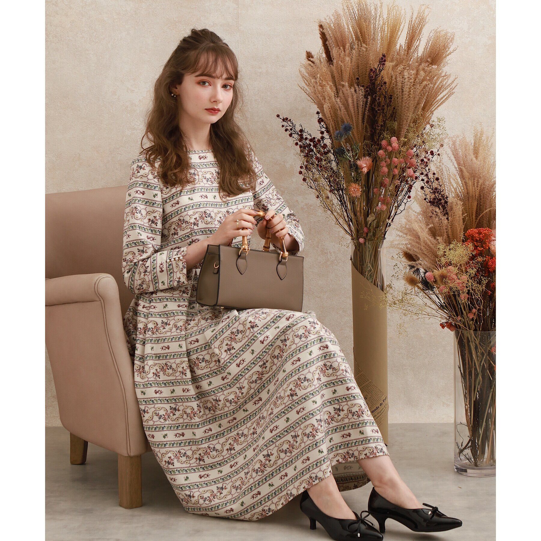 Couture broach「リボンパンプス」|パンプス|