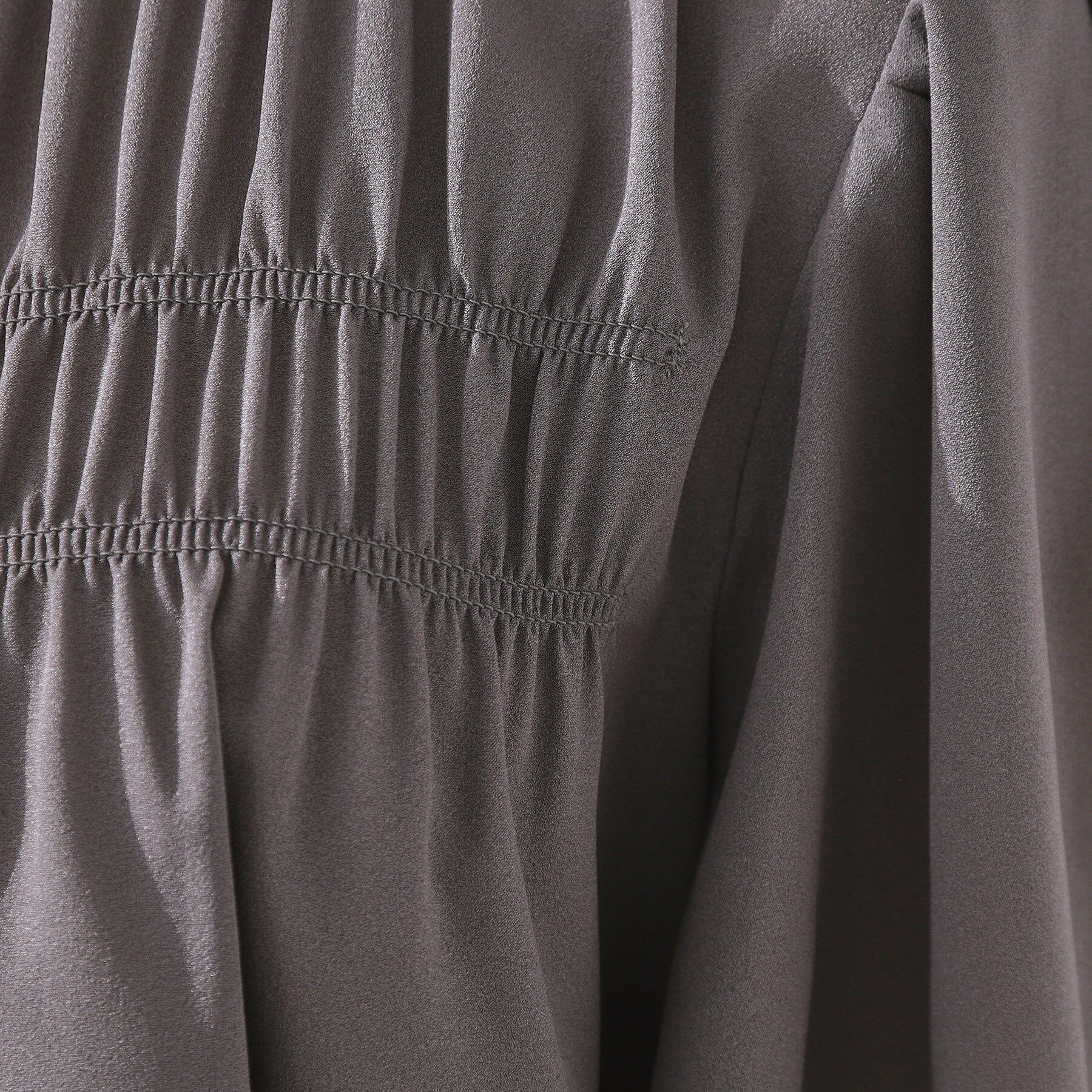 Couture broach「【二の腕カバー・通勤】シャーリングシアーブラウス」|シャツ・ブラウス|