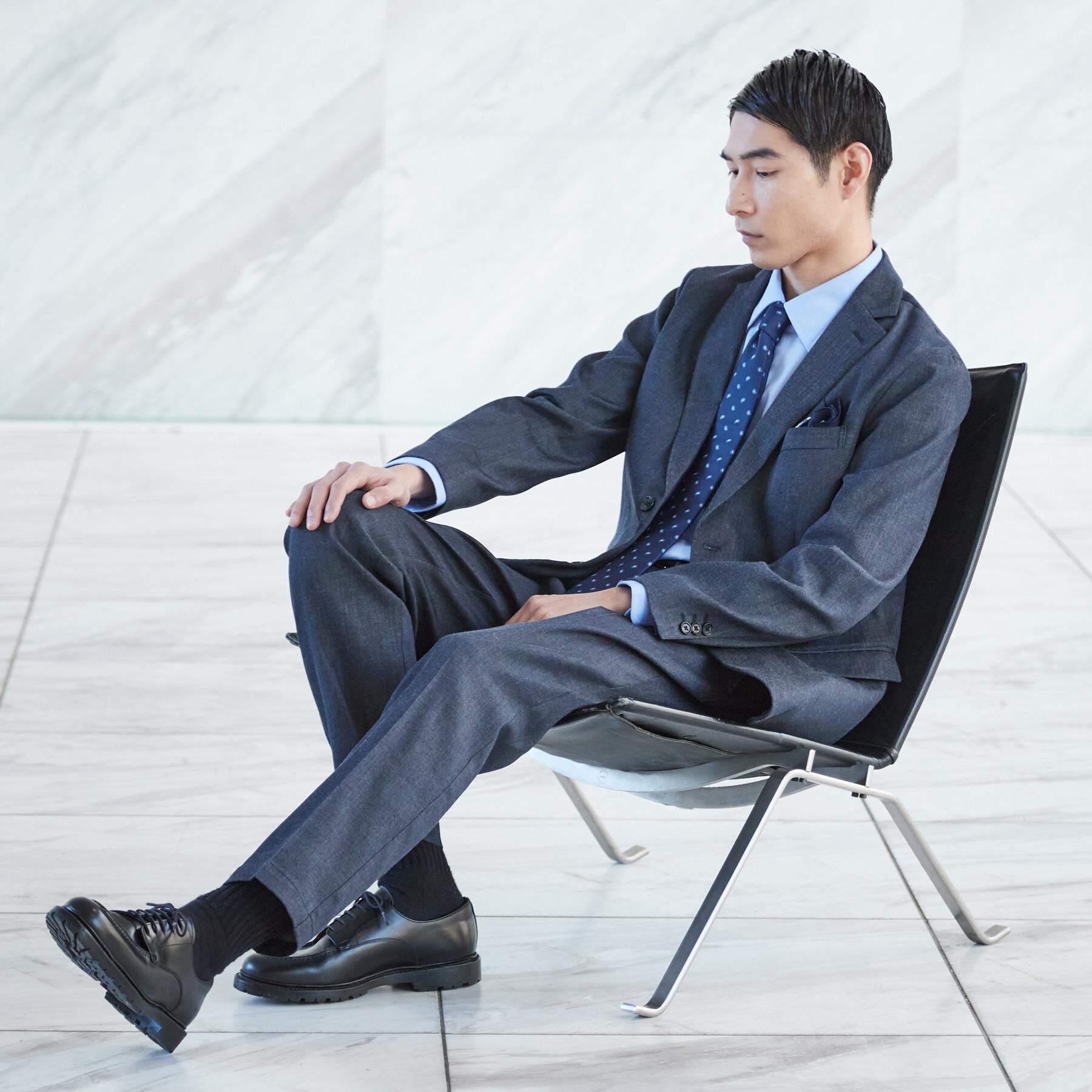 THE SHOP TK「ライトエバーデニム ジャケット 洗濯機OK/ストレッチ/セットアップ可」|デニムジャケット|