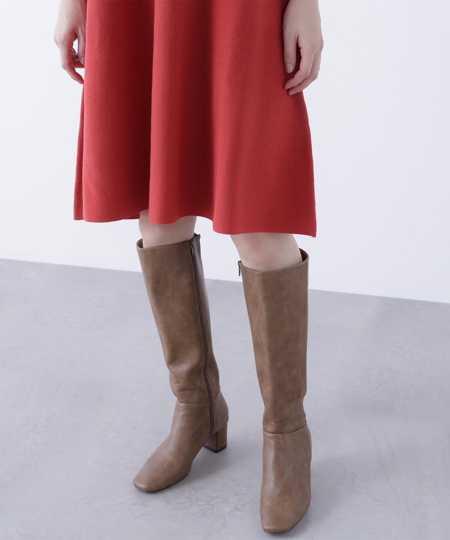  「ボウタイミニニットワンピース」|ワンピース|