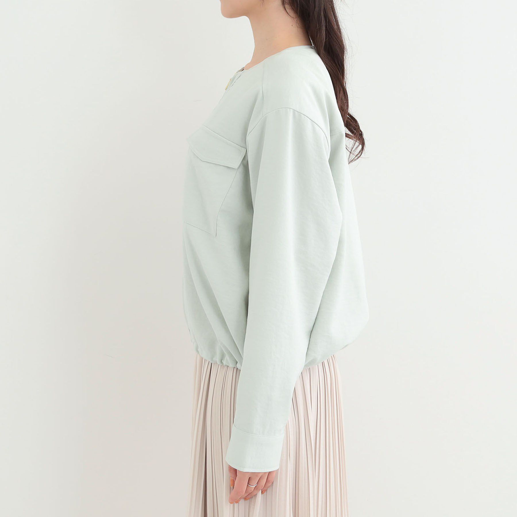 SHOO･LA･RUE「フラップポケットノーカラーブルゾン」|ブルゾン・スタジャン|