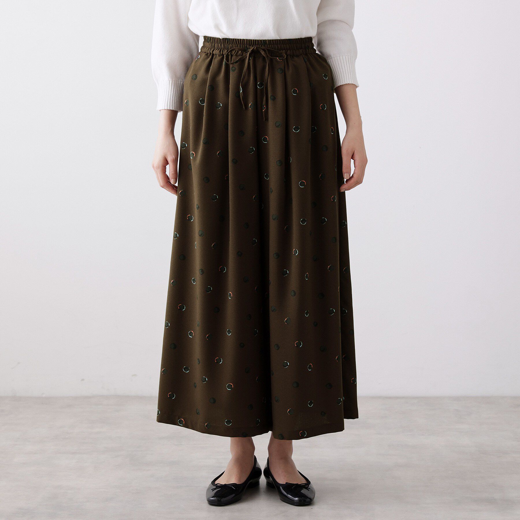 Dessin「【洗える】ドットワイドパンツ」|その他|