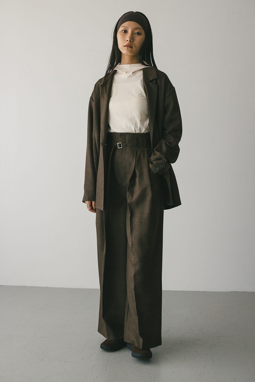 STYLEMIXER「ハイウエストワイドベルトパンツ」|その他|