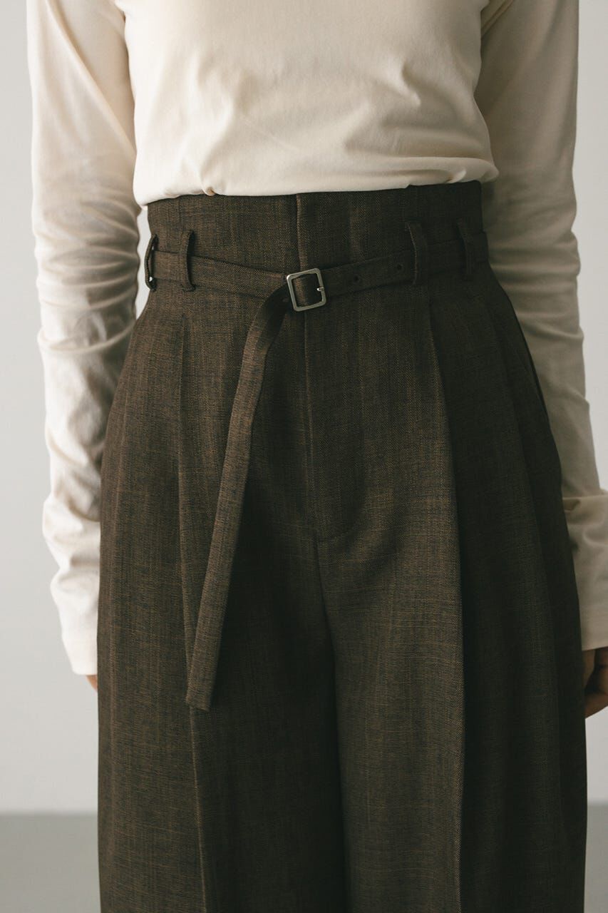 STYLEMIXER「ハイウエストワイドベルトパンツ」|その他|