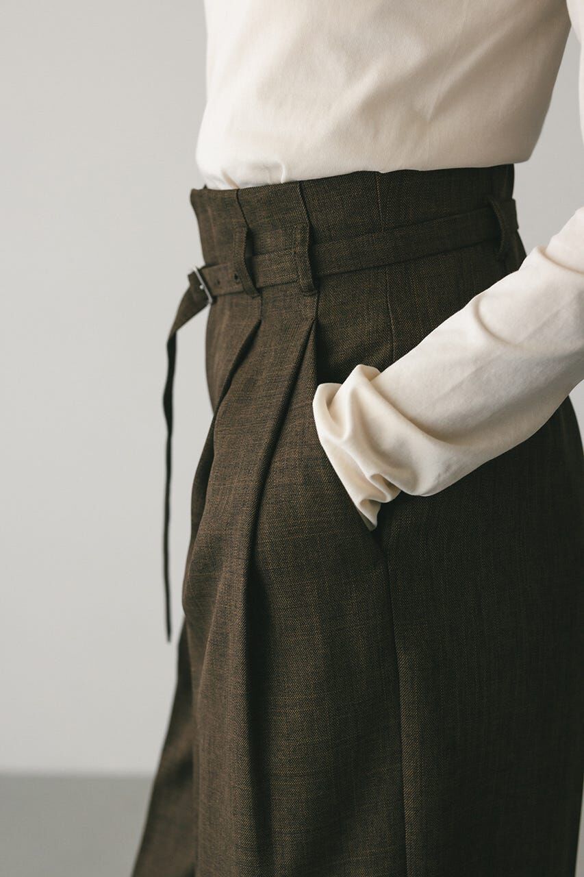 STYLEMIXER「ハイウエストワイドベルトパンツ」|その他|