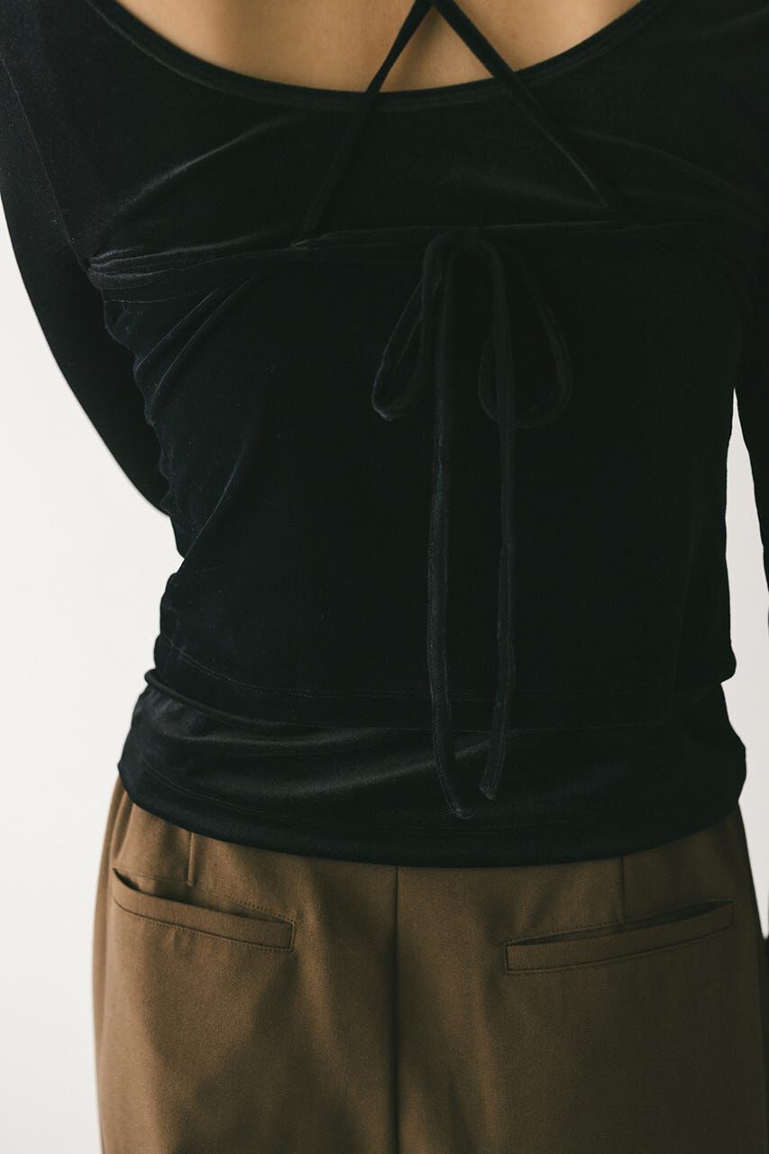 STYLEMIXER「2ピースホルターベロアトップ」|Tシャツ・カットソー|