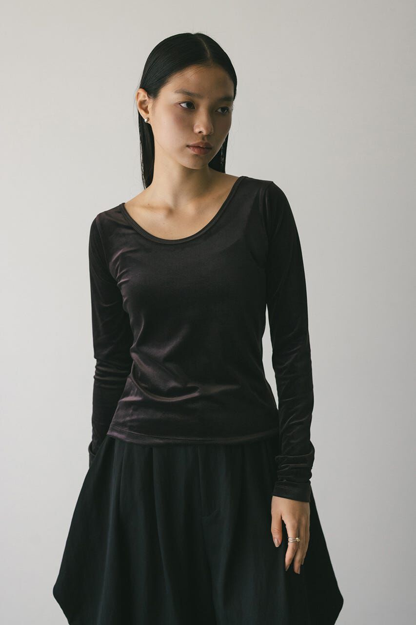 STYLEMIXER「2ピースホルターベロアトップ」|Tシャツ・カットソー|